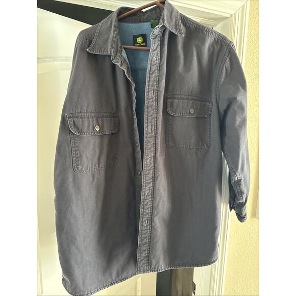 john deere Button Up Jacket Large - Picture 1 of 10